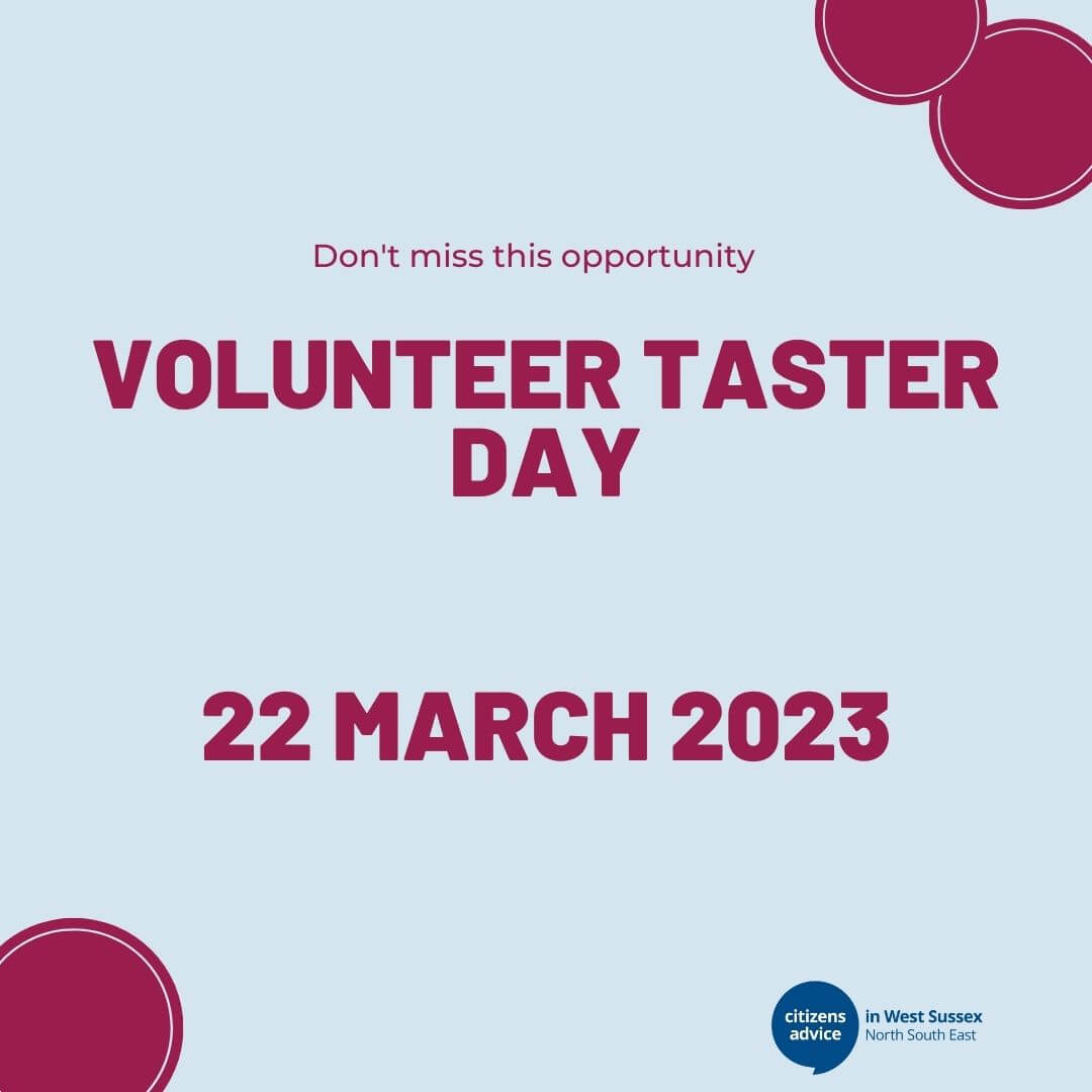 Join our Volunteer Taster Day